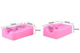 Molde silicona doble angelito rezando